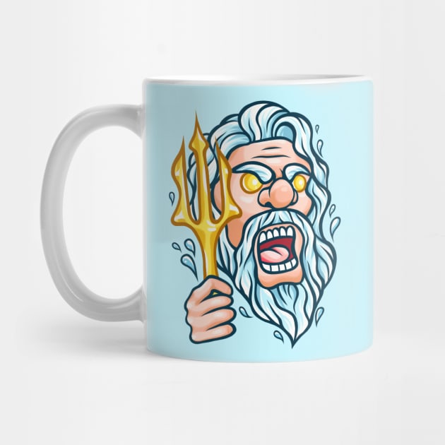 Poseidon Greek Mythology God of Sea by SmittyGFX